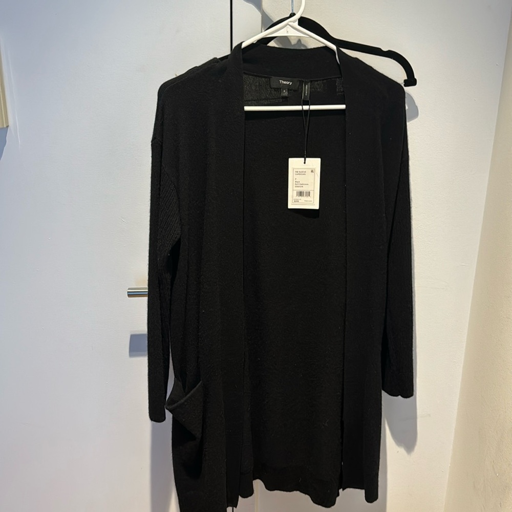 THEORY soft cashmere long Cardigan New with Tag XS